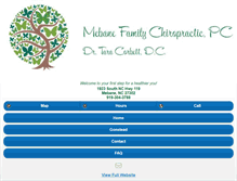 Tablet Screenshot of mebanefamilychiropractic.com